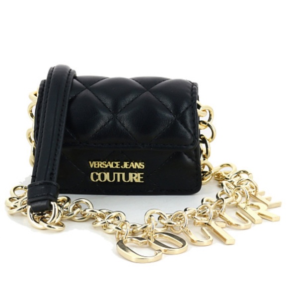 Versace Jeans Couture Black Charms Couture Mini Shoulder Bag NWT - Picture 1 of 7